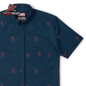 Deadpool Merc-maid KUNUFLEX Short Sleeve Hawaiian Shirt