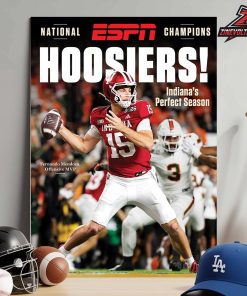 ESPN Indiana Hoosiers College Football Champions 2025 Special Limited Edition Home Decor Poster Canvas