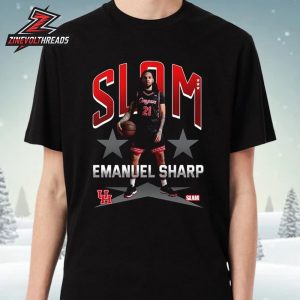 Emanuel Sharp Houston Cougars The Coogs On Slam University 019 Cover Tee H-Town Lockdown Unisex T-Shirt