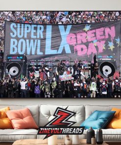 Green Day Opened Up Super Bowl LX In Santa Clara Levi’s Stadium On February 8th 2026 Home Decor Poster Canvas