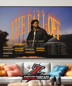 J Cole The Fall Off Tour 2026 Dates And Cites List Home Decor Poster Canvas