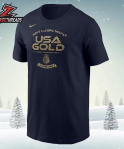 Men’s USA Hockey Nike 2026 Winter Olympics Gold Medal Core Unisex T-Shirt