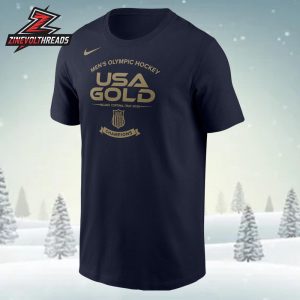 Men’s USA Hockey Nike 2026 Winter Olympics Gold Medal Core Unisex T-Shirt