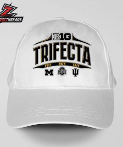 Michigan Wolverines Ohio State Buckeyes Indiana Hoosier Big Ten College Football National Champions Trifecta Snapback Classic Hat Cap