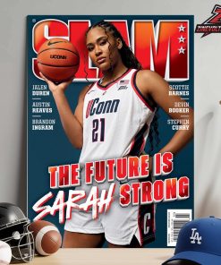 Sarah Strong UConn Huskies On The Slam 260 Cover Magazine The Future Is Sarah Strong Home Decor Poster Canvas