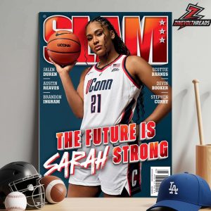 Sarah Strong UConn Huskies On The Slam 260 Cover Magazine The Future Is Sarah Strong Home Decor Poster Canvas