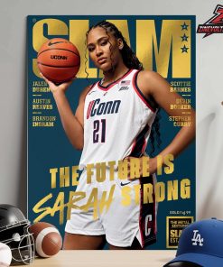 Sarah Strong UConn Huskies On The Slam 260 Gold Metal Cover Magazine The Future Is Sarah Strong Home Decor Poster Canvas
