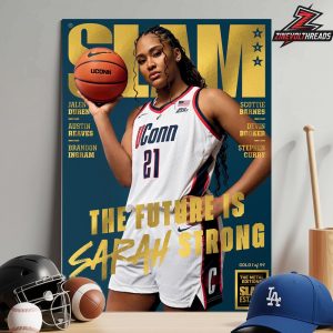 Sarah Strong UConn Huskies On The Slam 260 Gold Metal Cover Magazine The Future Is Sarah Strong Home Decor Poster Canvas