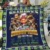 Seattle Seahawks Super Bowl LX Champions Silk Touch Quilt Fleece Blanket