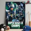 Kenneth Walker III Seattle Seahawks Authentic Super Bowl LX Champions Limited Edition Home Decor Poster Canvas