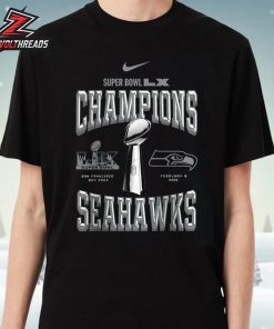 Seattle Seahawks Nike Super Bowl LX Champions Locker Room Trophy Collection Replica Unisex T-Shirt
