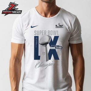 Seattle Seahawks Nike Super Bowl LX Champions Lombardi Trophy Unisex T-Shirt