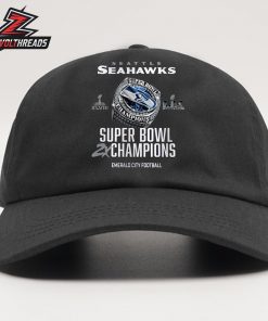 Seattle Seahawks Nike Two-Time Super Bowl Champions Downtown Ring Club Snapback Classic Hat Cap