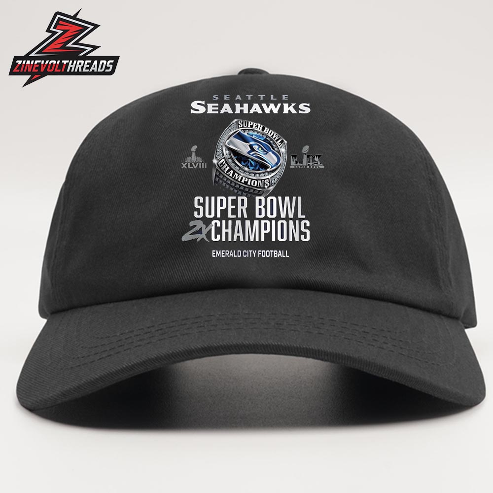 Seattle Seahawks Nike Two-Time Super Bowl Champions Downtown Ring Club Snapback Classic Hat Cap Seattle Seahawks Nike Two-Time Super Bowl Champions Downtown Ring Club Snapback Classic Hat Cap