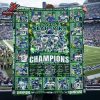 Seattle Seahawks Super Bowl Champions LX 2025-26 Commemorative Premium Fleece Quilt Blanket