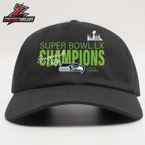 Seattle Seahawks Super Bowl LX Champions Autograph Signing Roster Snapback Classic Hat Cap