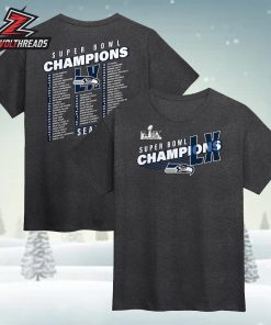 Seattle Seahawks Super Bowl LX Champions Best Teammates Roster Two Sided Unisex T-Shirt