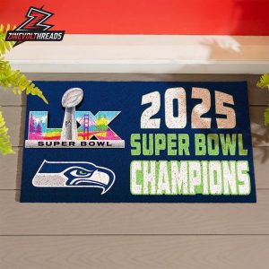 Seattle Seahawks Super Bowl LX Champions Home Decor Doormat Rug Carpet
