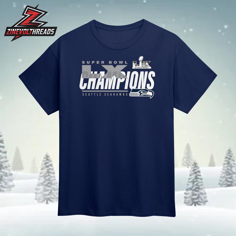 Seattle Seahawks Super Bowl LX Champions Iconic Victory Unisex T-Shirt Seattle Seahawks Super Bowl LX Champions Iconic Victory Unisex T-Shirt