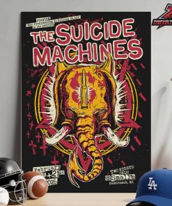 The Suicide Machines War Profiteering Screen Printed Show Poster 2 Nights At Hamtramck MI On February 20th-21th 2026 Home Decor Poster Canvas