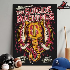 The Suicide Machines War Profiteering Screen Printed Show Poster 2 Nights At Hamtramck MI On February 20th-21th 2026 Home Decor Poster Canvas