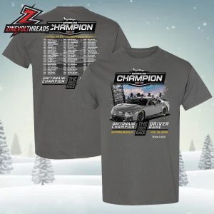 Tyler Reddick Checkered Flag Sports 2026 Daytona 500 Champion Past Champions Two Sided Unisex T-Shirt