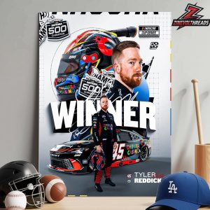 Tyler Reddick Wins The 68th Running Of The DAYTONA 500 Home Decor Poster Canvas