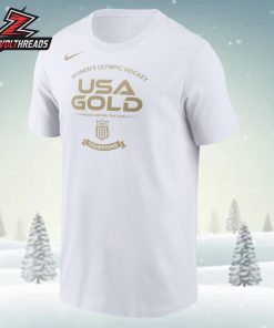 USA Women’s Hockey Nike Unisex 2026 Winter Olympics Gold Medal Core Unisex T-Shirt