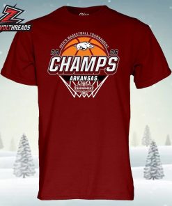 Arkansas Razorbacks 2026 SEC Men’s Basketball Tournament Champions Locker Room Unisex T-Shirt