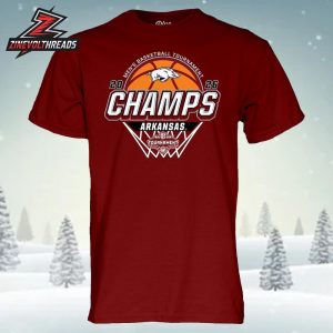 Arkansas Razorbacks 2026 SEC Men’s Basketball Tournament Champions Locker Room Unisex T-Shirt