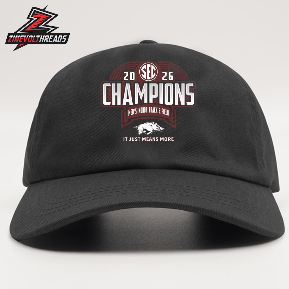 Arkansas Razorbacks 2026 SEC Men's Indoor Track And Field Champions Locker Room Classic Hat Cap Snapback Arkansas Razorbacks 2026 SEC Men's Indoor Track And Field Champions Locker Room Classic Hat Cap Snapback