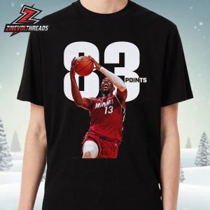 Bam Adebayo With 83 Points Passed Kobe Bryant For The Second-Most Points In A Single Game Unisex T-Shirt