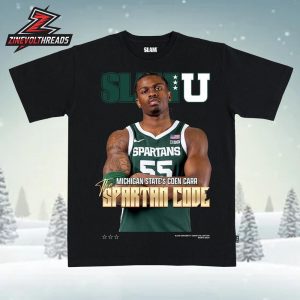 Coen Carr Michigan State Spartans On Slam University Cover Tee Spartan Code Unisex T-Shirt