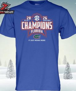 Florida Gators 2026 SEC Men’s Basketball Regular Season Champions Locker Room Unisex T-Shirt