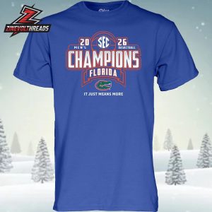 Florida Gators 2026 SEC Men’s Basketball Regular Season Champions Locker Room Unisex T-Shirt