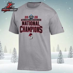 Georgia Bulldogs 2026 NCAA Women’s Indoor Track And Field National Champions Unisex T-Shirt