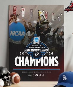 Georgia Bulldogs Are 2026 NCAA Women’s Indoor Track And Field National Champions Home Decor Poster Canvas