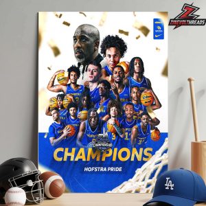 Hofstra Pride Are 2026 CAA Men’s Basketball Tournament Champions Home Decor Poster Canvas