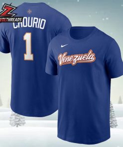 Jackson Chourio Venezuela Baseball Nike 2026 World Baseball Classic Name And Number Two Sided Unisex T-Shirt