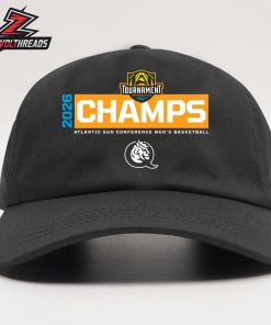 Jacksonville Dolphins 2026 ASUN Adidas Pre Game T-Shirt- Men’s Basketball Championship Snapback Classic Hat Cap