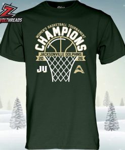 Jacksonville Dolphins 2026 ASUN Women’s Basketball Tournament Champions Unisex T-Shirt