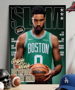Jayson Tatum Boston Celtics On Slam 261 Cover Magazine For The Love Of The Grind Home Decor Poster Canvas