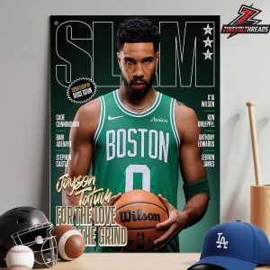Jayson Tatum Boston Celtics On Slam 261 Cover Magazine For The Love Of The Grind Home Decor Poster Canvas
