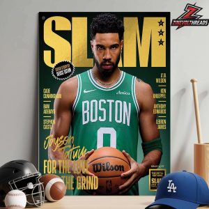 Jayson Tatum Boston Celtics On Slam 261 Gold Metal Cover Magazine For The Love Of The Grind Home Decor Poster Canvas