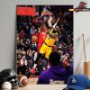 Lebron James Los Angeles Lakers Fast Break Posterize Dunk Moment In Match Versus Rocket NBA 2025-26 Home Decor Poster Canvas