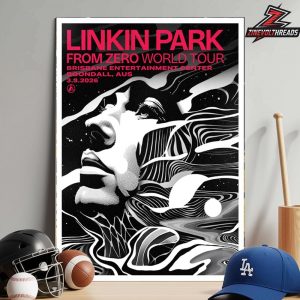 Linkin Park From Zero 2026 Tour Australia Poster At Brisbane Entertainment Centre Boondall On March 3rd 2026 Home Decor Poster Canvas
