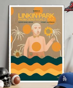 Linkin Park From Zero 2026 Tour Australia Poster At Qudos Bank Arena Sydney On March 14th 2026 Home Decor Poster Canvas