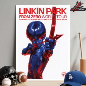Linkin Park From Zero 2026 Tour Australia Poster At Spark Arena Auckland On March 18th 2026 Home Decor Poster Canvas