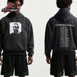 Nike’s LeBron Masked Menace Hoodie References MF DOOM’s Madvillainy LeBron James Mask Miami 2014 Two Sided Unisex T-Shirt
