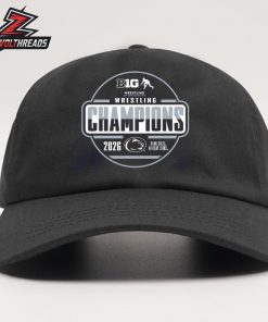 Penn State Nittany Lions 2026 Big Ten Men’s Wrestling Tournament Champions Locker Room Snapback Classic Hat Cap